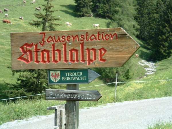 Wegweiser zur Stablalpe