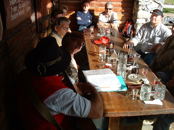 Singgruppe auf der Stablalpe