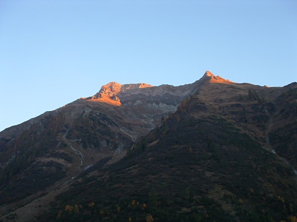 Sonnenuntergang Pfeilspitze